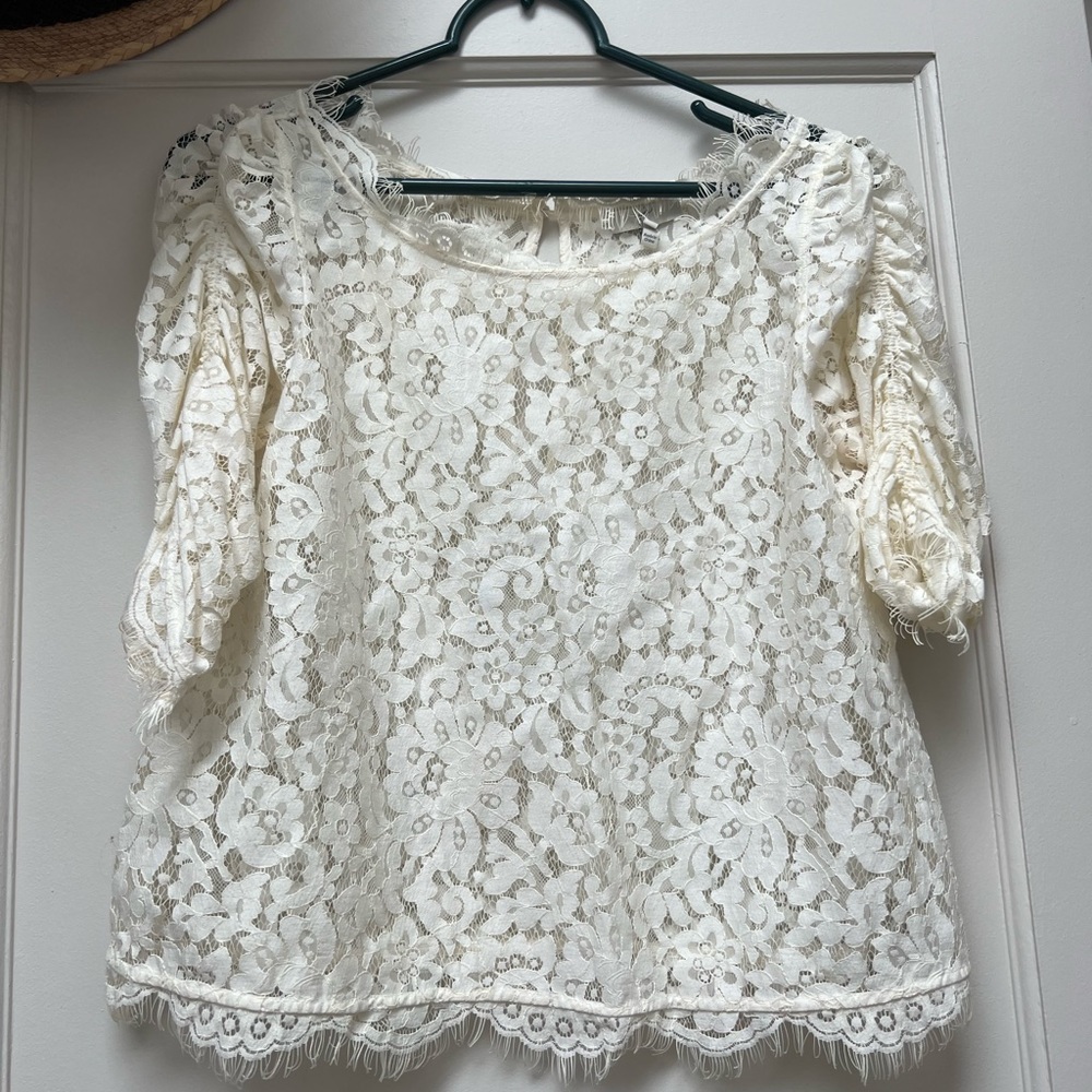 Joie Fanny Lace Blouse